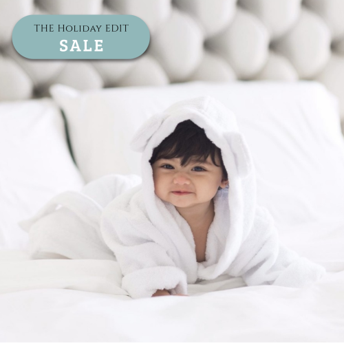 Hooded Bathrobe - White (Discount applied at checkout)